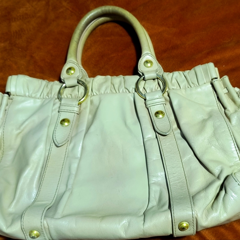 Miu Miu Vitello Shine Satchel